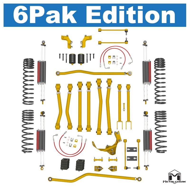 LIFT KIT METALCLOAK 3.5″/2.5″ GAME-CHANGING MID ARM PENTRU JEPP WRANGLER JK/JKU