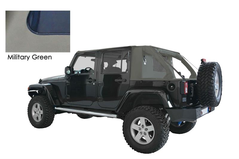 SUNTOP ULTIMATE CARGO U4 MILITARY GREEN PENTRU JEEP WRANGLER JKU 07-18