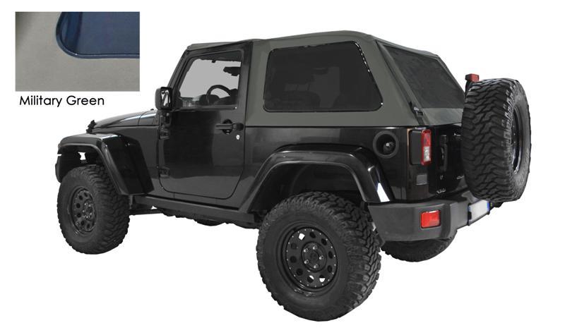 SOFTOP FASTBACK U2 ULTIMATE MILITARY GREEN PENTRU JEEP WRANGLER JK 07-18