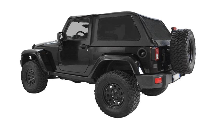 SOFTOP FASTBACK U2 ULTIMATE BLACK DIAMOND PENTRU JEEP WRANGLER JK 07-18